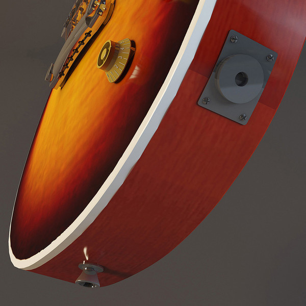 3d model guitar gibson les paul - Gibson Les Paul by mifody
